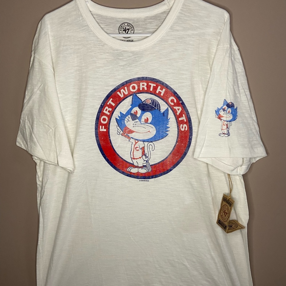 Fort Worth Cats Vintage Baseball Tee